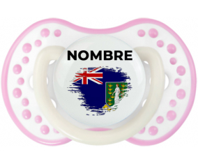 Efecto pincel de bandera Las islas vírgenes con nombre: Chupete lovi dynamic