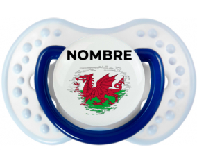 Efecto pincel de bandera Gales con nombre: Chupete lovi dynamic