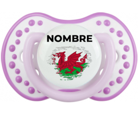 Efecto pincel de bandera Gales con nombre: Chupete lovi dynamic