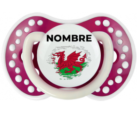 Efecto pincel de bandera Gales con nombre: Chupete lovi dynamic