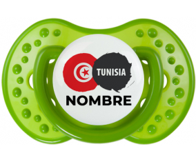 Bandera de Túnez con nombre: Chupete lovi dynamic personnalisée