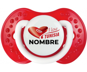 I love Tunisia diseño 3 con nombre : Chupete LOVI Dynamic