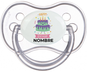 Pastel de cumpleaños - nombre: Chupete anatómica