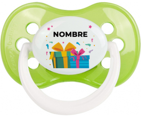 Chupete Regalos Cumpleaños Estilo 2 - Punta anatómica Nombre