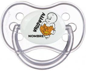 Chupete Halloween casper + nombre Chupete Anatómica
