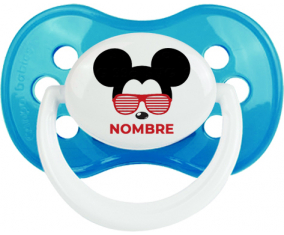 Disney Mickey Black Ears bisel rojo con nombre: Chupete anatómica