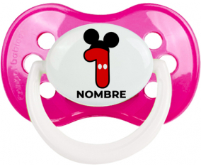 Disney Mickey Número 1 con nombre: Anatómica Chupete