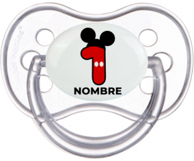 Disney Mickey Número 1 con nombre: Anatómica Chupete