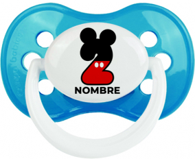 Disney Mickey Número 2 con nombre: Anatómica Chupete