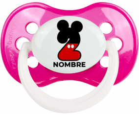 Disney Mickey Número 2 con nombre: Anatómica Chupete
