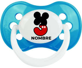 Disney Mickey Número 3 con nombre: Chupete anatómica
