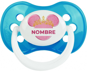 Disney Minnie calabacín dorado rosa con nombre: Chupete anatómica