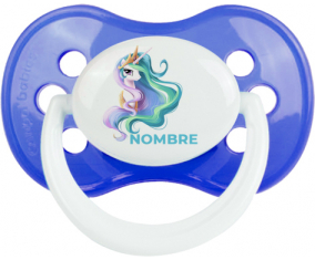 Mi pequeña princesa Pony Celestia diseño-2 con nombre: Chupete anatómica personnalisée