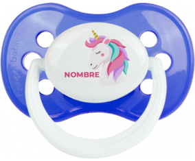 Diseño de unicornio-2 con nombre: Chupete anatómica personnalisée