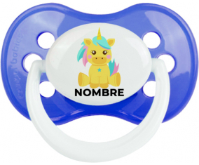 Diseño de unicornio-5 con nombre: Chupete anatómica personnalisée