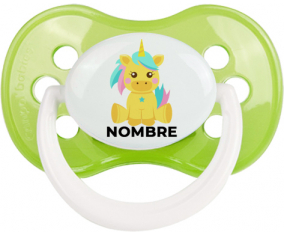 Diseño de unicornio-5 con nombre: Chupete anatómica