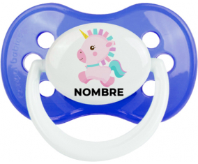 Diseño de unicornio-6 con nombre: Chupete anatómica personnalisée