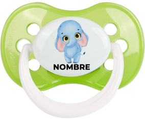 Elefante bebé con nombre: Chupete anatómica