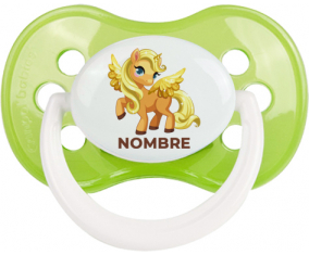 My Little Pony Applejack con nombre: Chupete anatómica