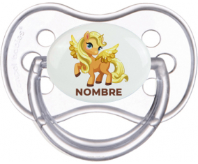 My Little Pony Applejack con nombre: Chupete anatómica