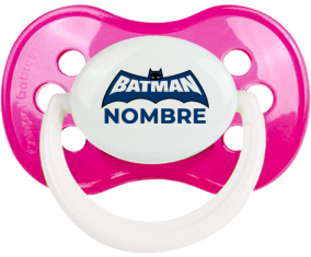 Logotipo azul de Batman con nombre: Chupete anatómica