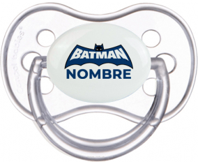 Logotipo azul de Batman con nombre: Chupete anatómica