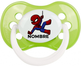 Spiderman kids diseño-1 con nombre: Chupete anatómica