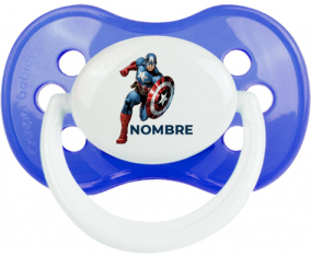 Diseño del Capitán América-1 con nombre: Chupete anatómico personnalisée