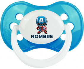 Capitán América niños diseñan-1 con nombre: Chupete anatómico