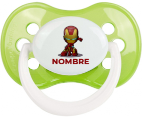 Iron man niños con nombre: Chupete anatómica