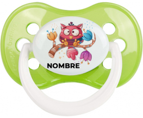 Divertidos animales búho con nombre: Chupete anatómica