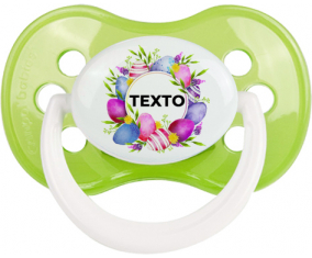 Diseño-1 Huevo de Pascua con texto: Chupete anatómico
