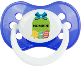 Diseño-3 Huevo de Pascua con nombre: Chupete anatómica personnalisée