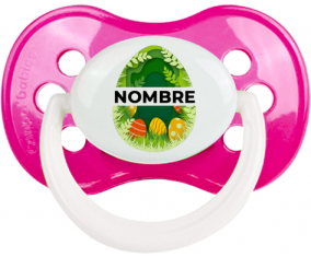 Diseño-7 Huevo de Pascua con nombre: Chupete anatómica