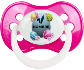Diseño-8 Huevo de Pascua con nombre: Chupete anatómico