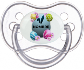 Diseño-8 Huevo de Pascua con nombre: Chupete anatómico
