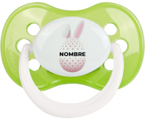 Diseño-18 Huevo de Pascua con nombre: Chupete anatómico