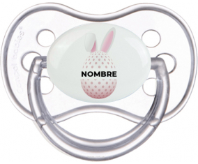 Diseño-18 Huevo de Pascua con nombre: Chupete anatómico