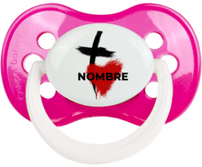 Cross - corazón con nombre: Chupete anatómica