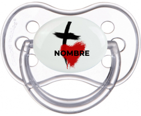 Cross - corazón con nombre: Chupete anatómica