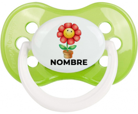 Juguetes de juguete Flor con nombre: Chupete anatómica