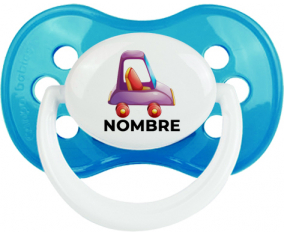 Juguetes de juguetes morados diseño de coche-1 con nombre: Chupete anatómica