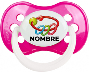 Juguetes de juguete sacuden con nombre: Chupete anatómica
