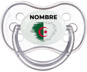 Efecto pincel de bandera Argelia con nombre: Chupete anatómica