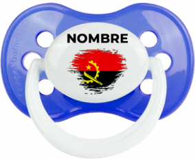 Bandera del efecto pincel de Angola con nombre: Chupete anatómica personnalisée