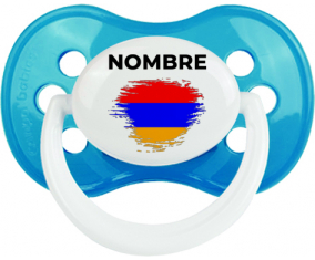Bandera de pincel Armenia con nombre: Chupete anatómica