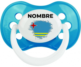 Bandera del efecto pincel Aruba con nombre: Chupete anatómica