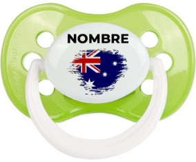 Bandera del efecto pincel de Australia con nombre: Chupete anatómica