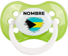 Bandera de pincel Bahamas con nombre: Chupete anatómica