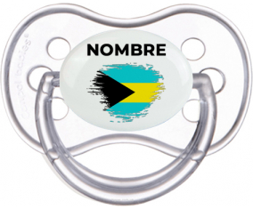 Bandera de pincel Bahamas con nombre: Chupete anatómica